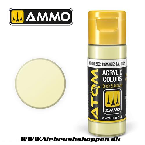 ATOM-20002 Cremeweiss RAL 9001  -  20ml  Atom color
